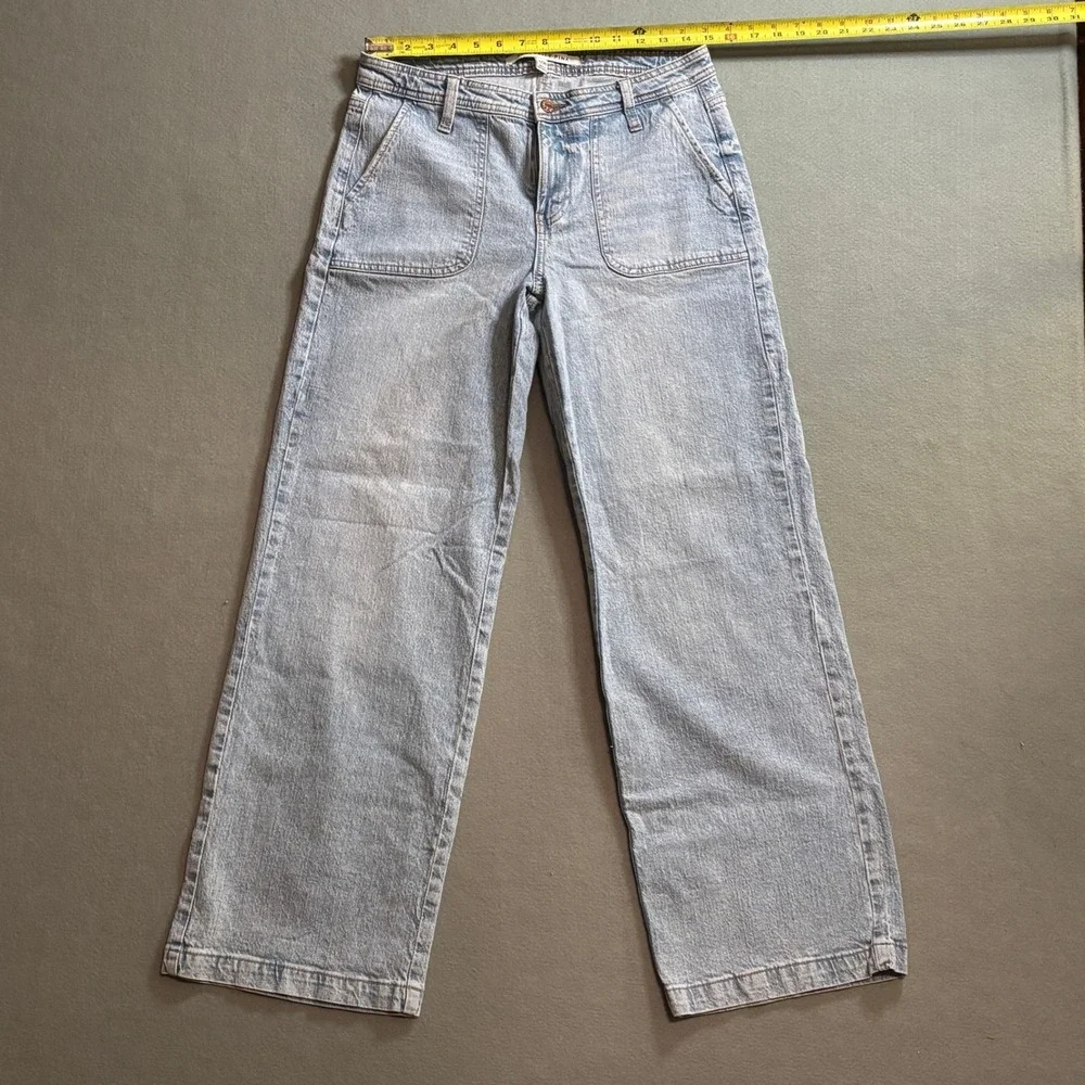 Celebrity Pink Womens 9/29 High Rise Wide Leg Jeans Light Wash Blue Y2K Skater